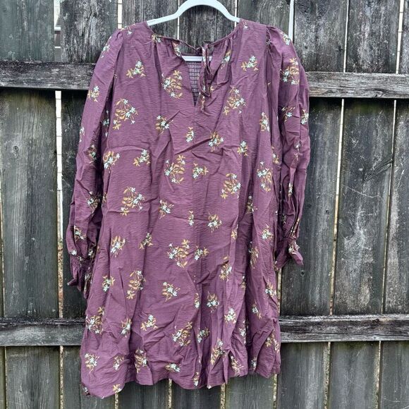 A New Day Purple Floral Tent Dress NWT Small - Picture 6 of 6